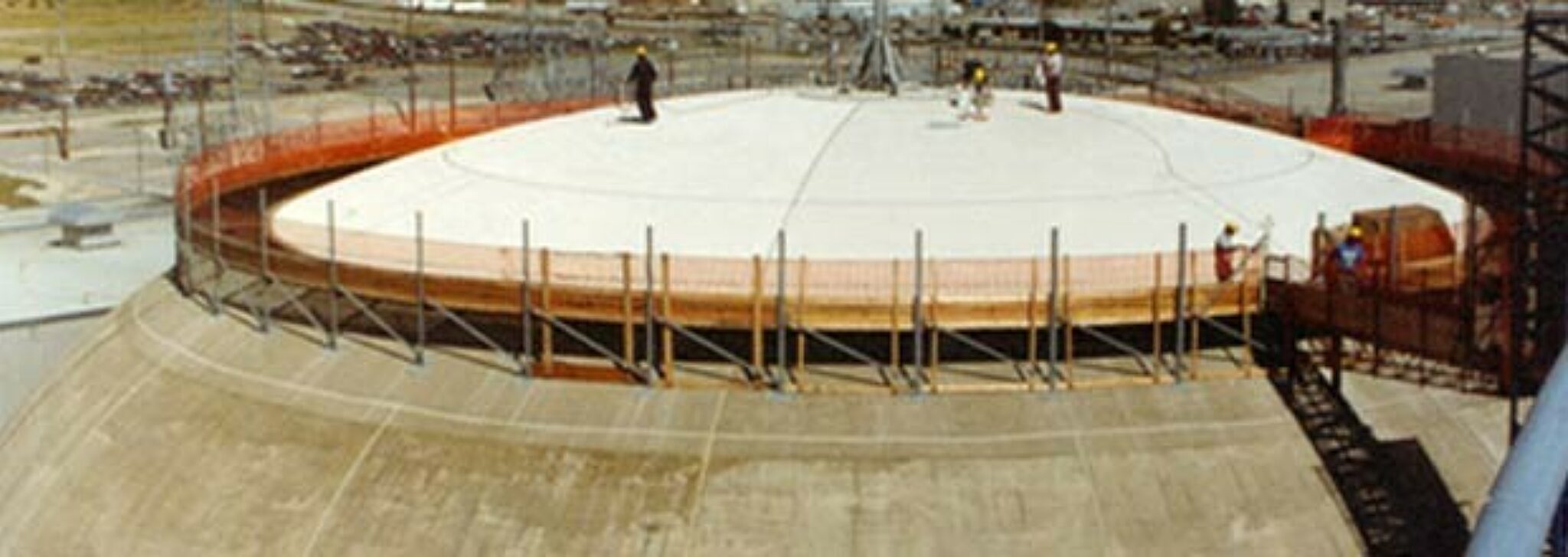 Concrete dome of a nuclear reactors containment building